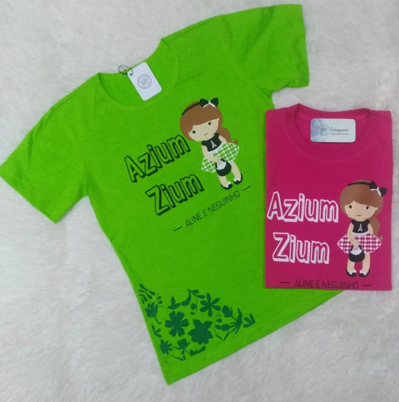 Camiseta Personalizada Sublimação Jardins - Camiseta Infantil Personalizada